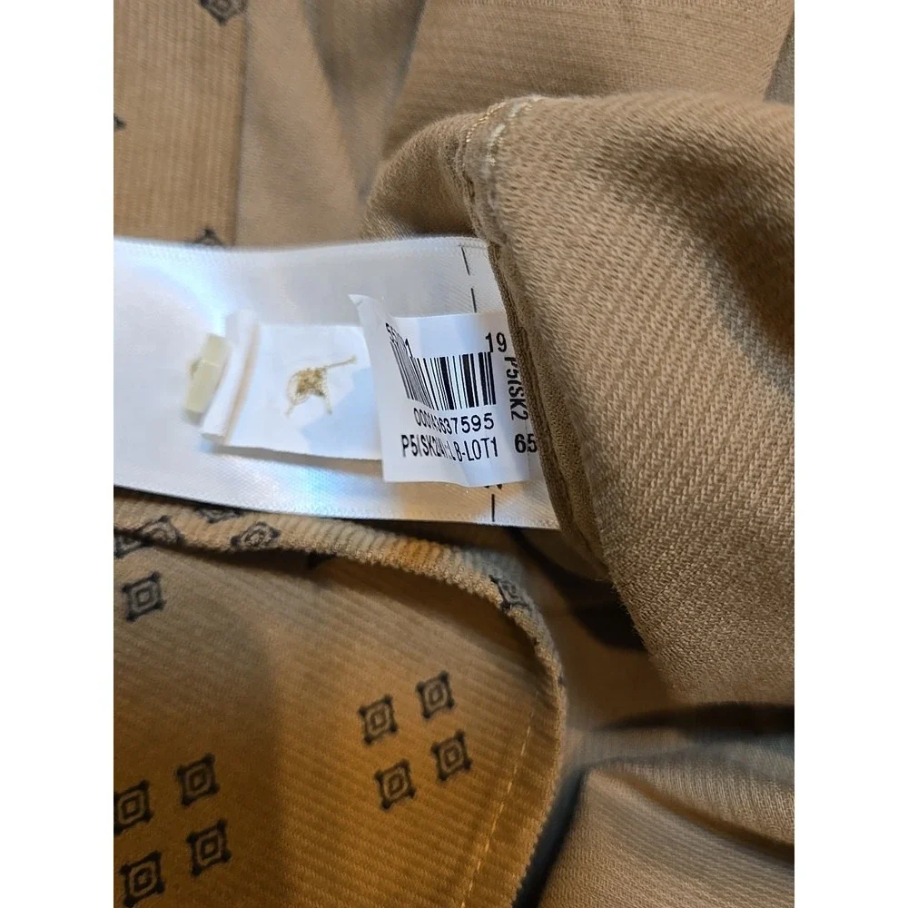 Banana Republic Organic Cotton Men's Button Down Long Sleeved Beige Shirt Size L